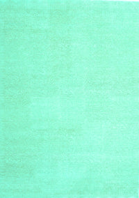 Solid Turquoise Modern Rug, con1478turq