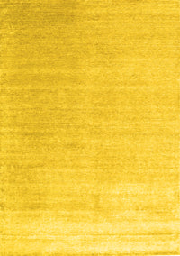 Abstract Yellow Contemporary Rug, con1479yw