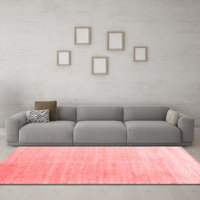 Contemporary Red Washable Rugs
