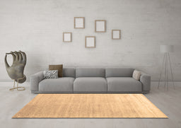 Machine Washable Abstract Brown Contemporary Rug in a Living Room,, wshcon1479brn