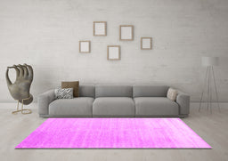 Machine Washable Abstract Pink Contemporary Rug in a Living Room, wshcon1479pnk