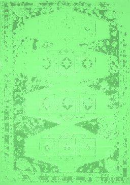 Abstract Emerald Green Contemporary Rug, con147emgrn