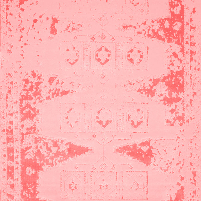 Machine Washable Abstract Red Contemporary Rug, wshcon147red