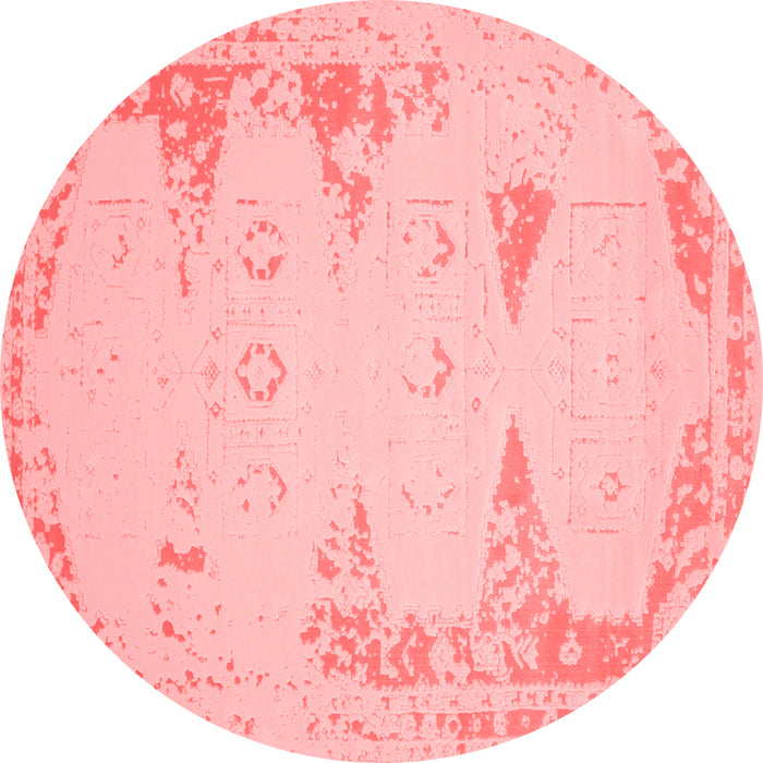 Machine Washable Abstract Red Contemporary Rug, wshcon147red