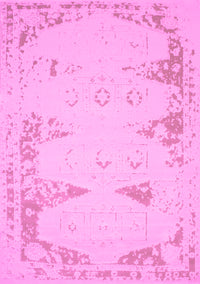 Abstract Pink Contemporary Rug, con147pnk