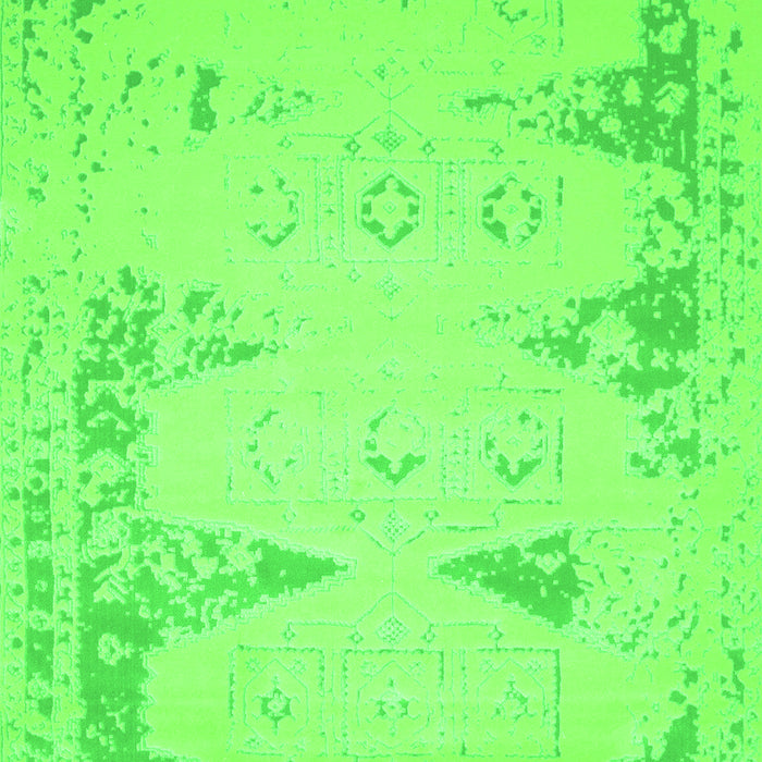 Serging Thickness of Machine Washable Abstract Green Contemporary Area Rugs, wshcon147grn