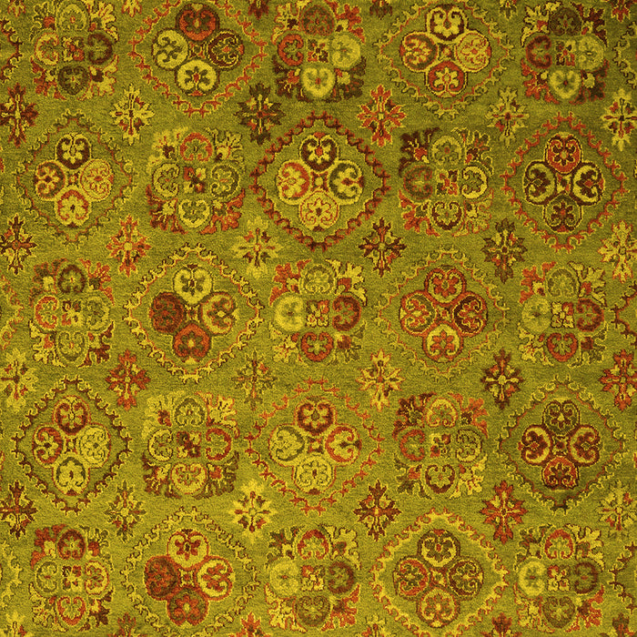 Machine Washable Abstract Yellow Contemporary Rug, wshcon1480yw