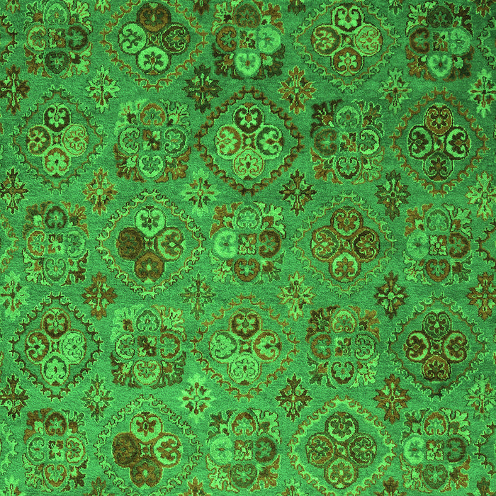 Abstract Green Contemporary Rug, con1480grn