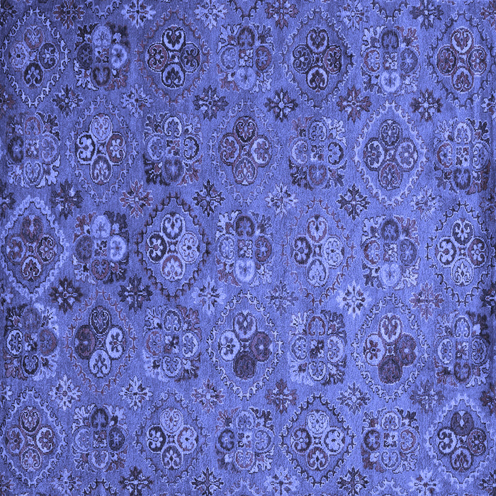 Square Machine Washable Abstract Blue Contemporary Rug, wshcon1480blu