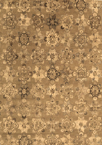 Abstract Brown Contemporary Rug, con1481brn