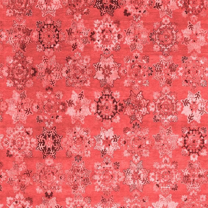 Machine Washable Abstract Red Contemporary Rug, wshcon1481red