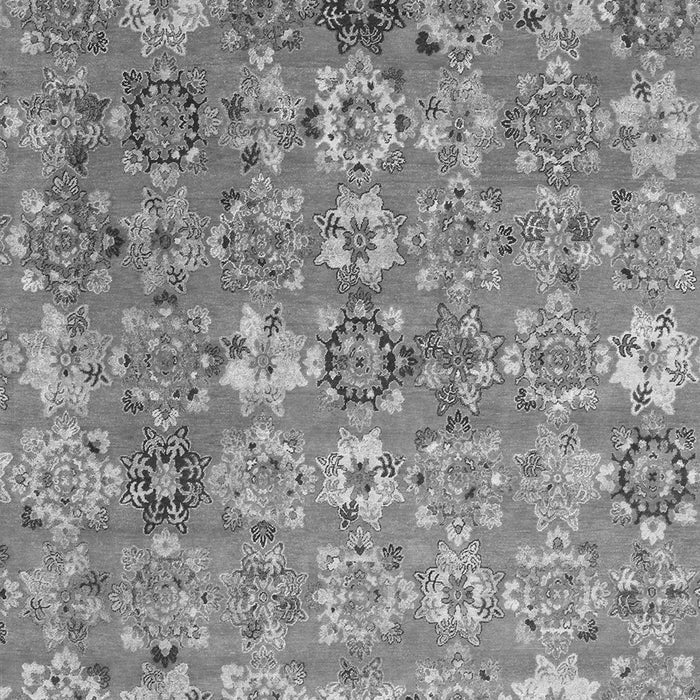 Serging Thickness of Machine Washable Abstract Gray Contemporary Rug, wshcon1481gry