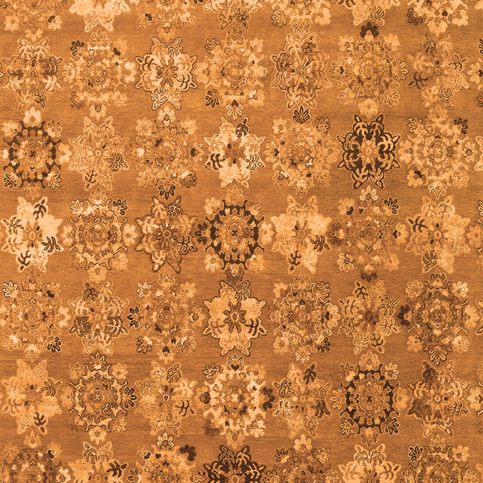 Abstract Orange Contemporary Rug, con1481org