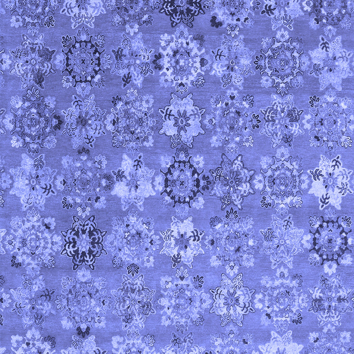 Abstract Blue Contemporary Rug, con1481blu