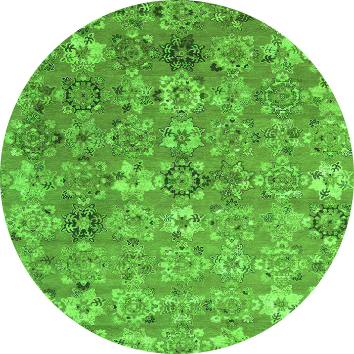 Machine Washable Abstract Green Contemporary Area Rugs, wshcon1481grn