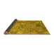 Sideview of Abstract Yellow Contemporary Rug, con1481yw