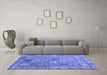 Machine Washable Abstract Blue Contemporary Rug in a Living Room, wshcon1481blu