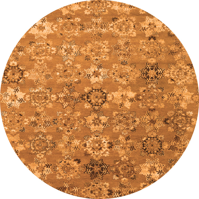 Machine Washable Abstract Orange Contemporary Area Rugs, wshcon1481org
