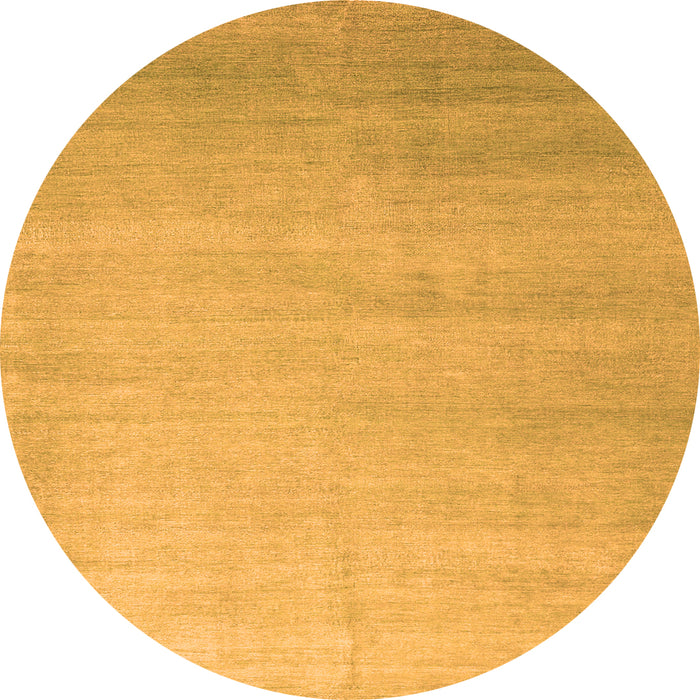 Square Abstract Orange Contemporary Rug, con1482org