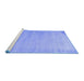 Sideview of Machine Washable Abstract Blue Contemporary Rug, wshcon1482blu