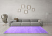 Machine Washable Abstract Purple Contemporary Area Rugs in a Living Room, wshcon1482pur