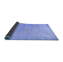 Sideview of Abstract Blue Contemporary Rug, con1482blu