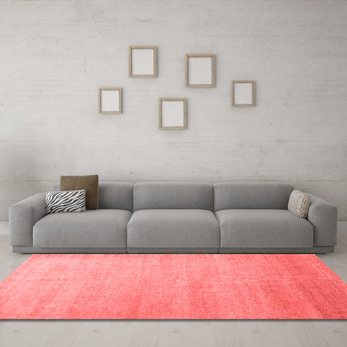 Contemporary Red Washable Rugs