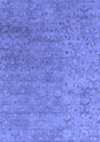 Abstract Blue Contemporary Rug, con1483blu