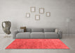 Contemporary Red Washable Rugs