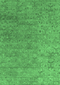 Abstract Emerald Green Contemporary Rug, con1483emgrn