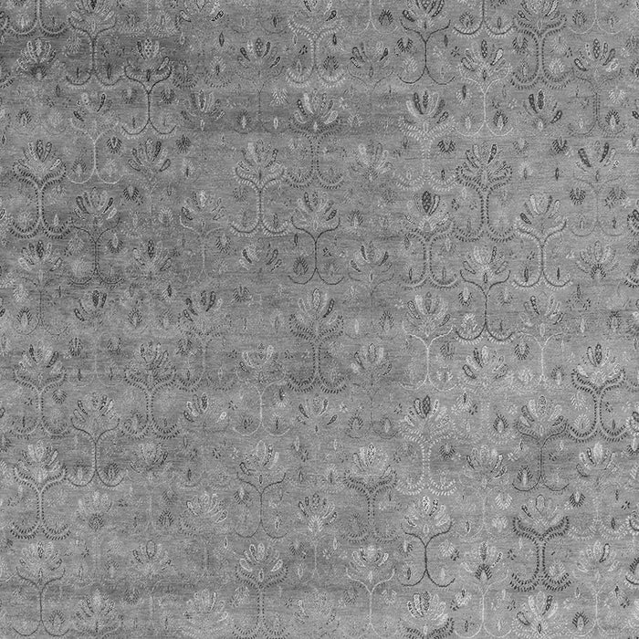 Serging Thickness of Machine Washable Abstract Gray Contemporary Rug, wshcon1483gry