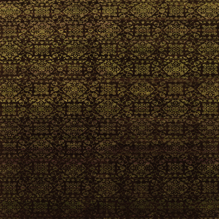 Serging Thickness of Abstract Orange Contemporary Rug, con1484org