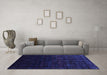 Machine Washable Abstract Purple Contemporary Area Rugs in a Living Room, wshcon1484pur