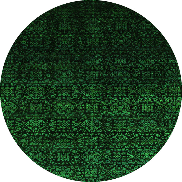 Machine Washable Abstract Green Contemporary Area Rugs, wshcon1484grn