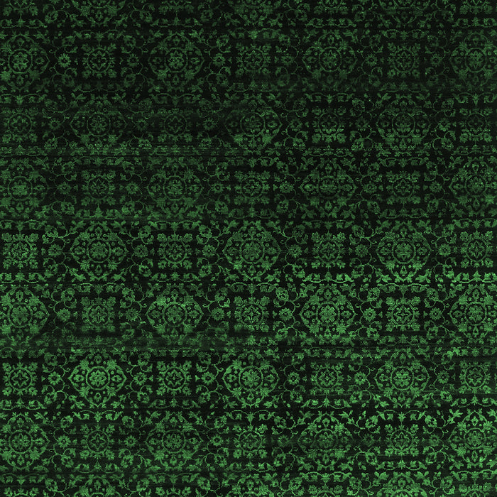 Abstract Emerald Green Contemporary Rug, con1484emgrn