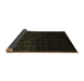 Sideview of Abstract Brown Contemporary Rug, con1484brn