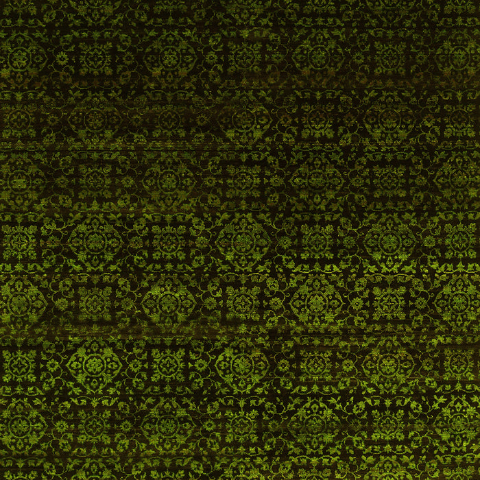 Abstract Yellow Contemporary Rug, con1484yw