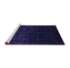 Sideview of Machine Washable Abstract Purple Contemporary Area Rugs, wshcon1484pur