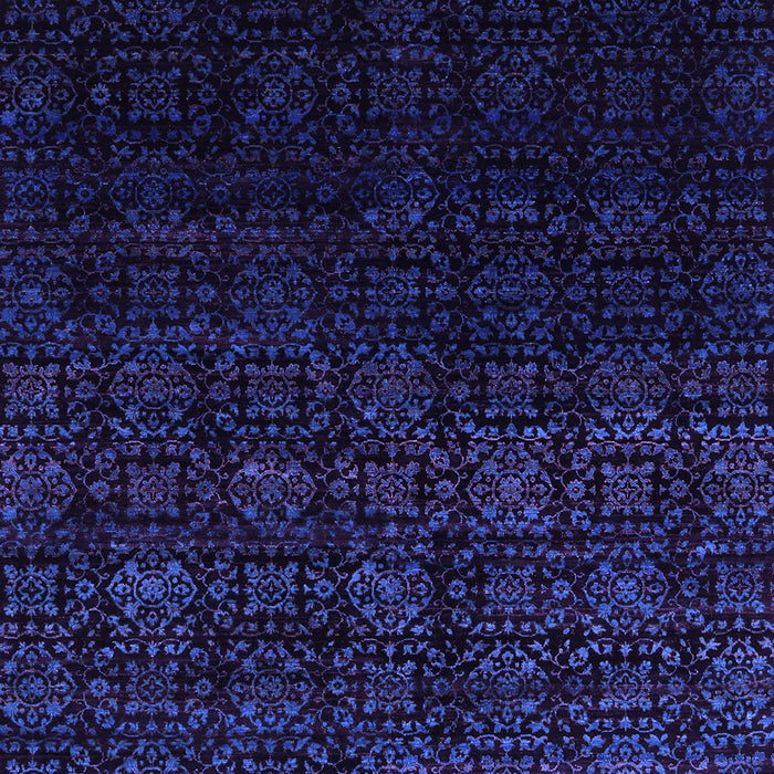 Abstract Purple Contemporary Rug, con1484pur