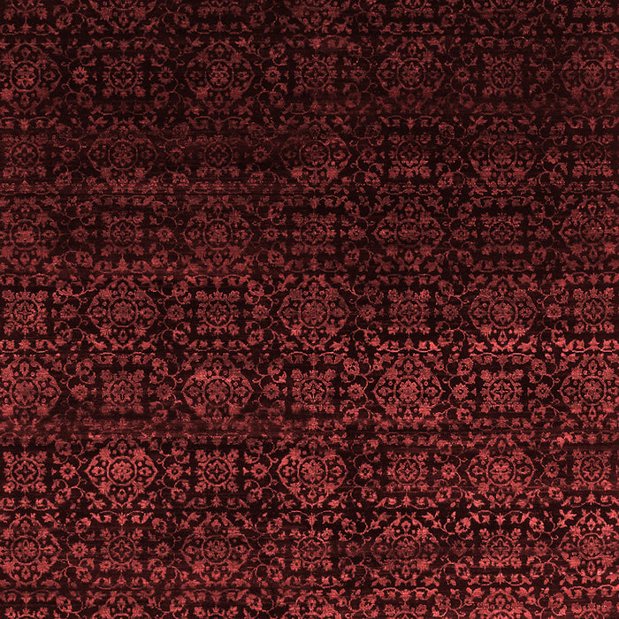 Machine Washable Abstract Red Contemporary Rug, wshcon1484red