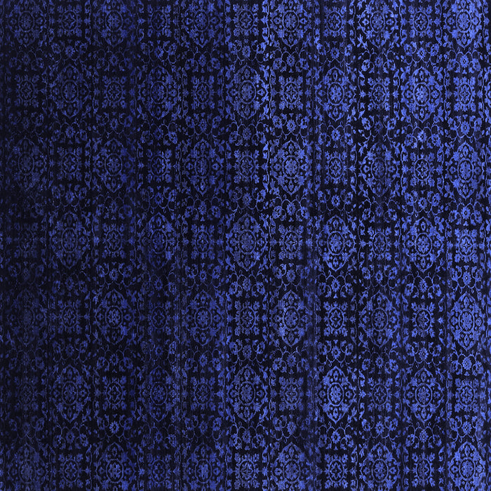 Square Machine Washable Abstract Blue Contemporary Rug, wshcon1484blu