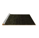 Sideview of Machine Washable Abstract Brown Contemporary Rug, wshcon1484brn