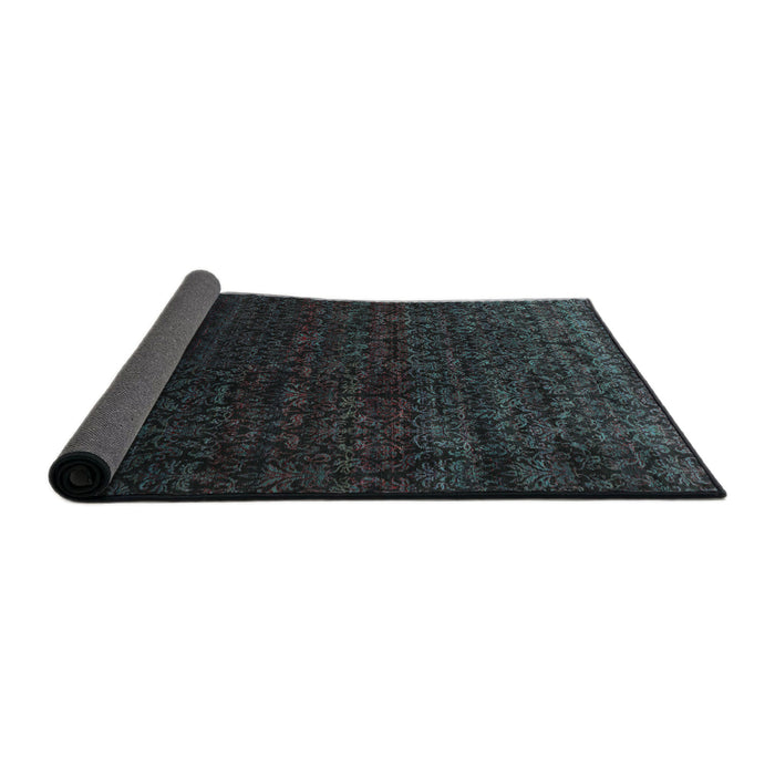 Thickness of Contemporary Mid Gray Modern Rug, con1485