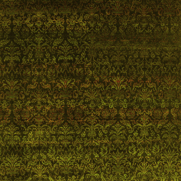 Abstract Yellow Contemporary Rug, con1485yw
