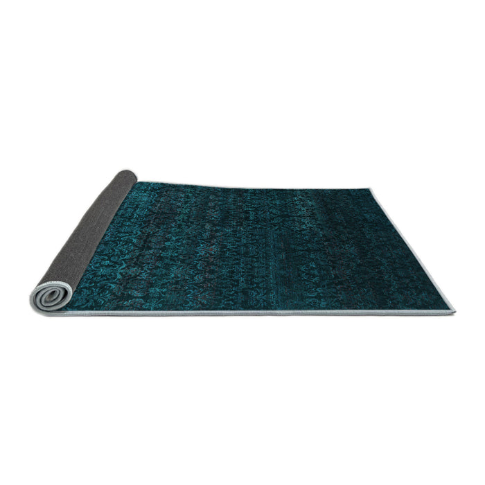 Sideview of Abstract Light Blue Contemporary Rug, con1485lblu