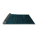 Sideview of Abstract Light Blue Contemporary Rug, con1485lblu