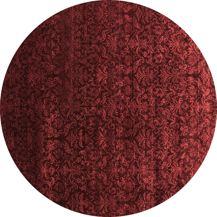 Machine Washable Abstract Red Contemporary Rug, wshcon1485red