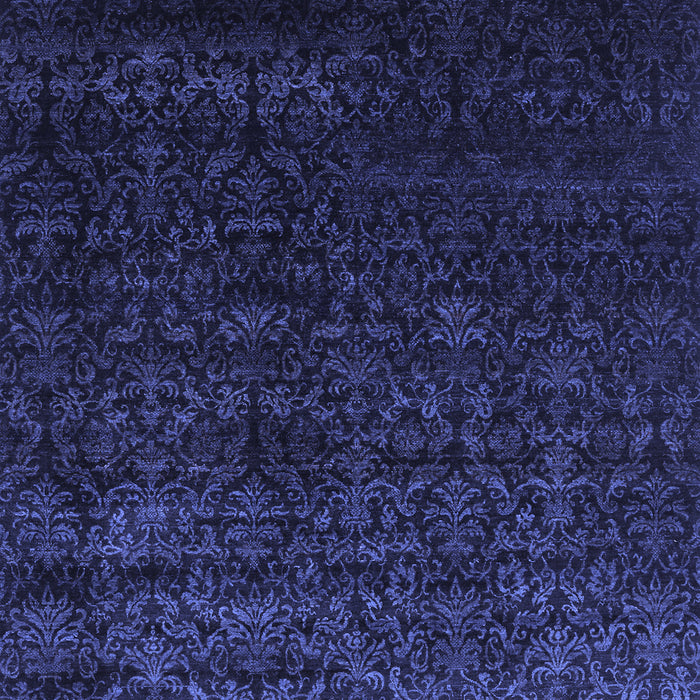 Machine Washable Abstract Blue Contemporary Rug, wshcon1485blu