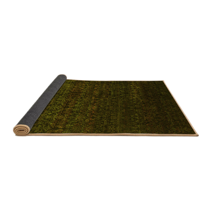 Sideview of Abstract Yellow Contemporary Rug, con1485yw