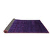 Sideview of Abstract Purple Contemporary Rug, con1485pur